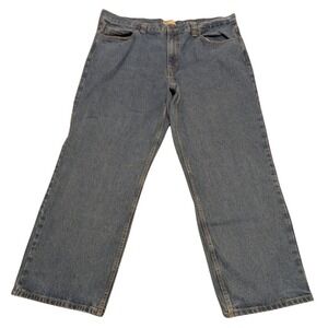 Blue Mountain Men's Relaxed Fit Jeans Blue Denim Size 42